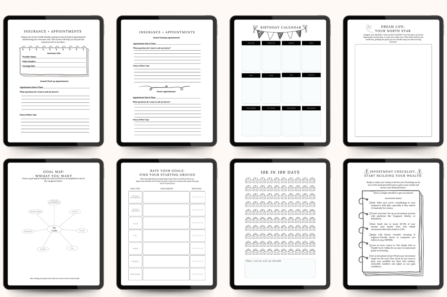 The Self Help Planner - Take Control of Your Time, Build Flexible Routines, and Create a Life You Love in 2025