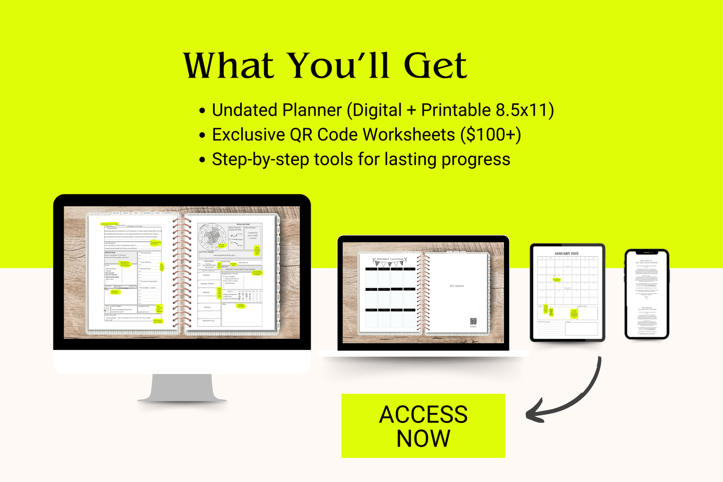 The Self Help Planner - Take Control of Your Time, Build Flexible Routines, and Create a Life You Love in 2025